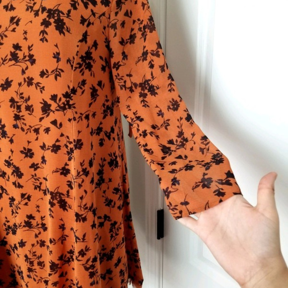 !!SOLD!! Burnt Orange Urban Outfitters Dress - Picture 5 of 7